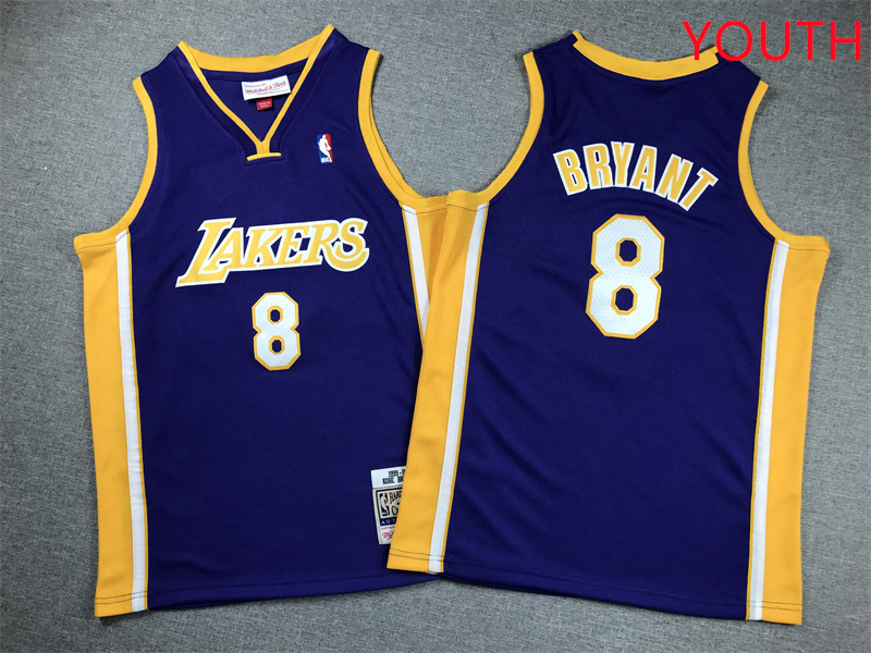 Youth Los Angeles Lakers #8 Bryant Purple 2025 NBA Jersey style 1->youth nba jersey->Youth Jersey